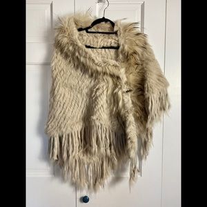 Genuine Fur Poncho